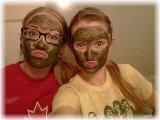 green clay face mask